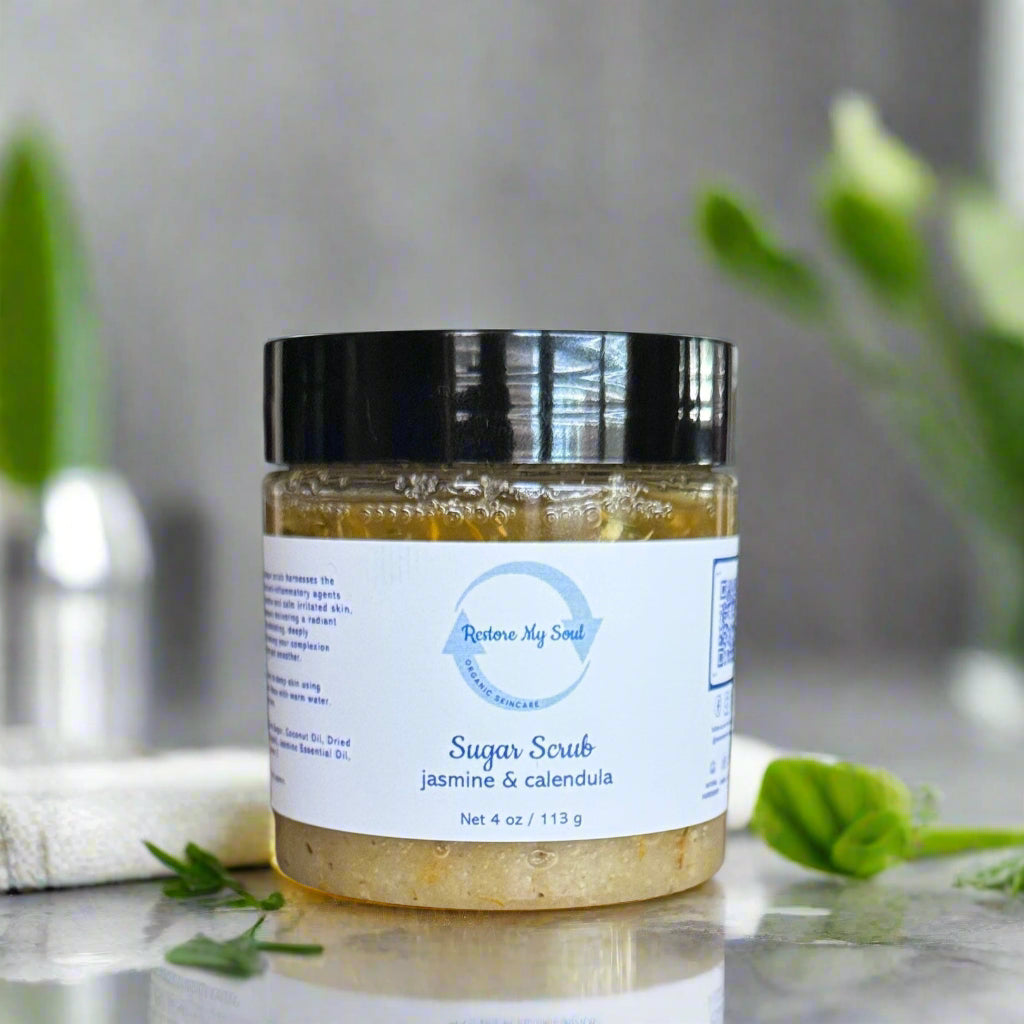 Jasmine & Calendula (marigold) Sugar Scrub