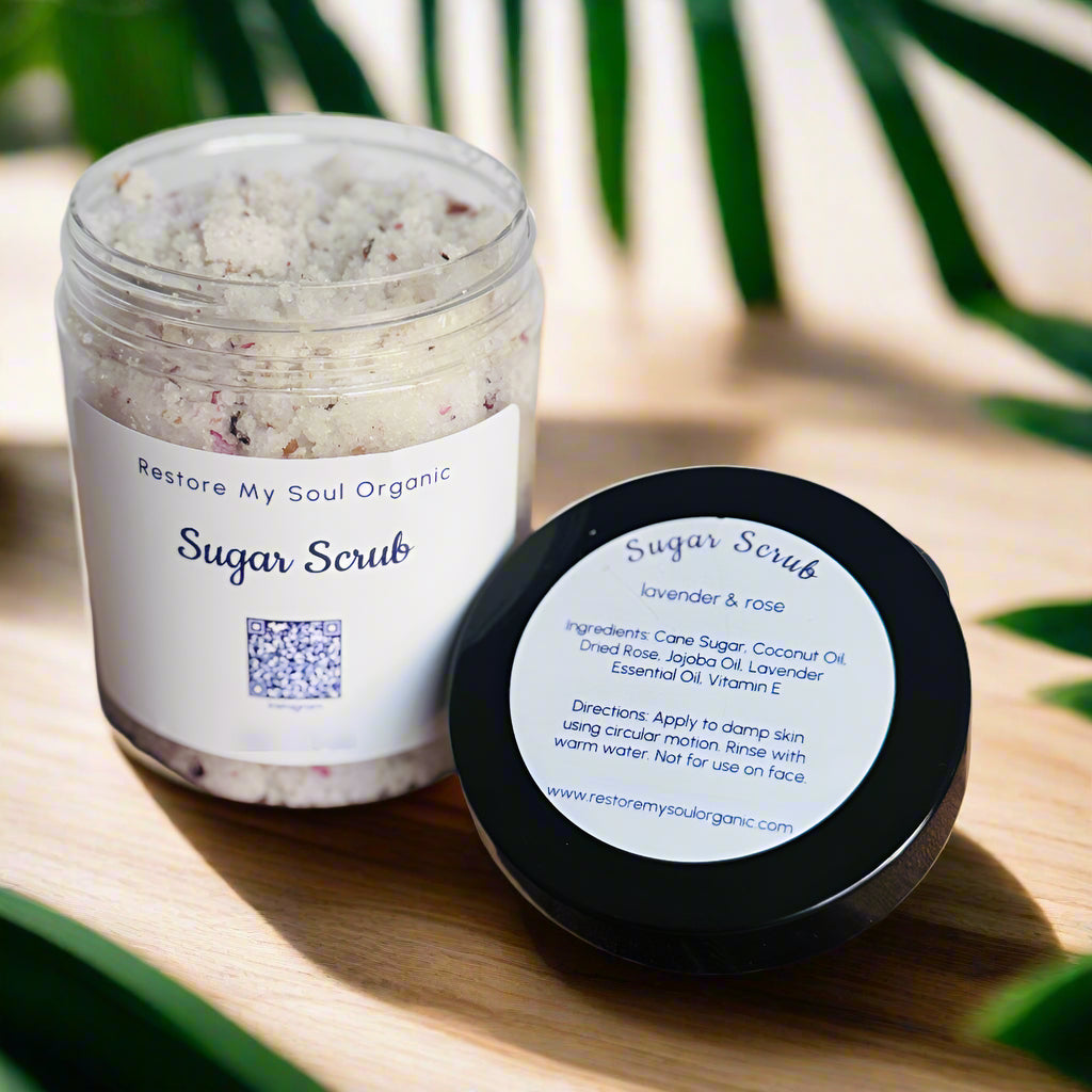 Lavender & Rose Sugar Scrub live product